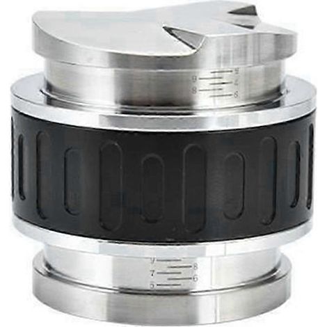 Distributeur de café moulu en acier inoxydable 58 mm, double tasseur avec graduation, antidérapant (1/5)