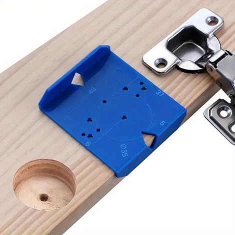 Plantilla de perforación de plástico ABS de 35/40 mm, herramienta incluida, compatible con cortacéspedes y madera.