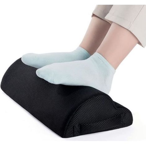 1 Repose-pieds, forme nuage, tissu maille respirant, éponge haute élasticité, fond antidérapant, pour bureau maison voiture (1/3)