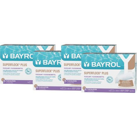 BAYROL Superflock Plus 4 x 1 kg Flockkartuschen