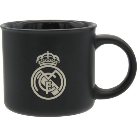 CyP Brands- Real Madrid, Taza, Taza Cerámica, Menaje, Desayuno, Tazas Originales, Color Negro, Producto Oficial