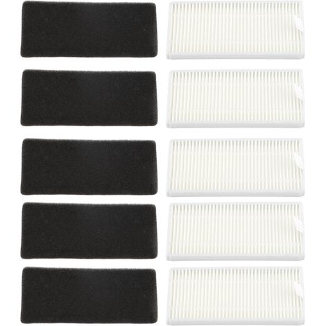 Lot de 5 filtres pour aspirateur robot, haute performance, élimine pollen et allergènes, compatible DEEBOT N79 N79s (1/5)