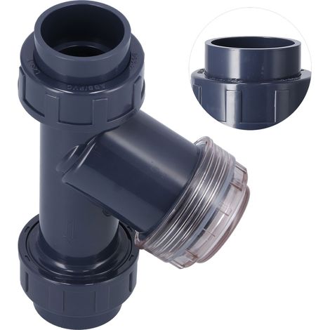 Filtres en PVC pour irrigation goutte à goutte, régulateurs de débit, filtres en Y pour tuyaux d'arrosage, serres et applications agricoles. (1/5)