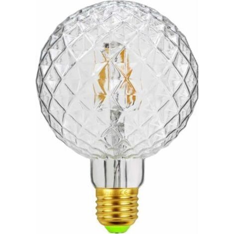 Ampoules LED vintage à filament rétro 4 W 220/240 V E27 Ampoule décorative G95 Cristal (1/4)