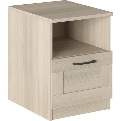 Comodino  40x44,5x53,5 cm rovere con un cassetto ed un vano - Silvi