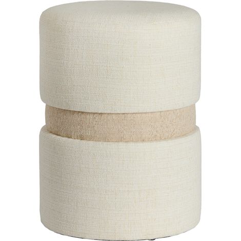 Pouf marrone in legno caldo Light & Living Novira (1/4)