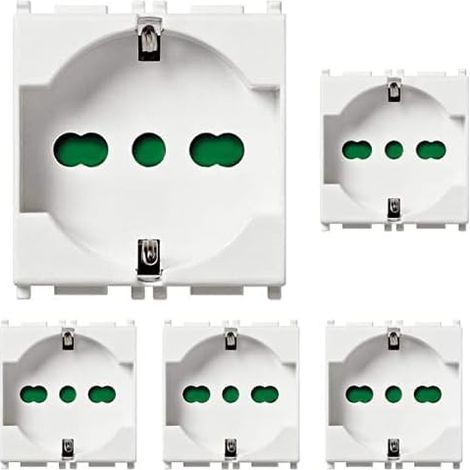 Vimar plana presa schuko bivalente bipasso standard tedesco italiano 14210 pezzi 5