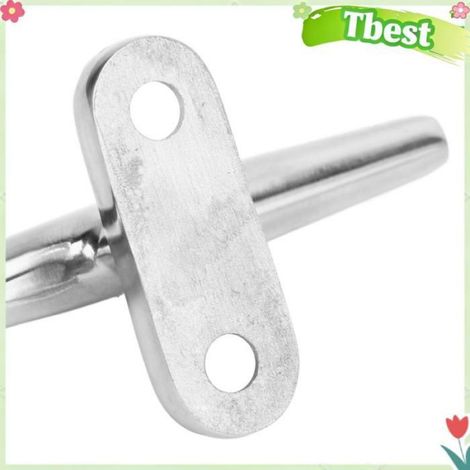 Tbest taquet de quai Taquet de bateau à Base ouverte, robuste, en acier inoxydable 316, avec vis bateau grappin SS316‑6 pouces (1/4)