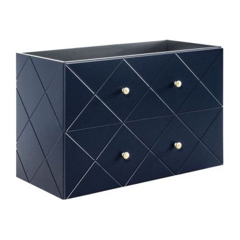 Meuble sous vasque en bois - Bleu - H 61 X L 90 x P 46 cm - Aurore Blue - Livraison gratuite