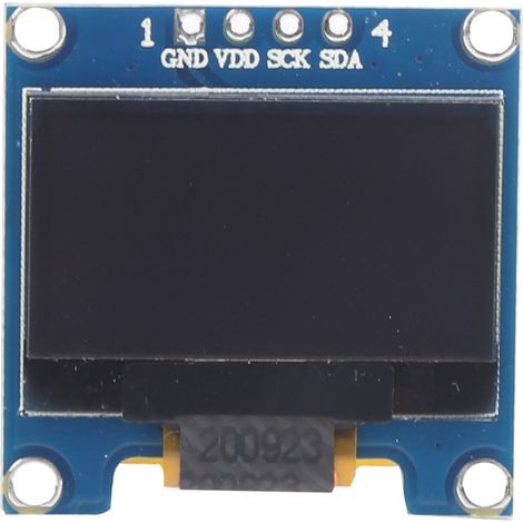 0,96-Zoll-I2C-OLED-Displaymodul, weißer Bildschirm für Arduino und Raspberry Pi (1/5)