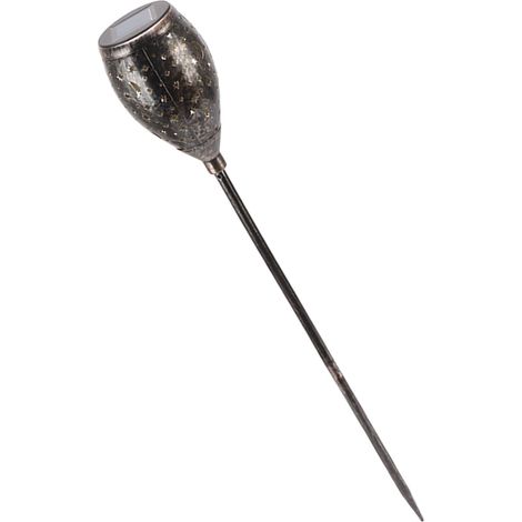 Lot de 2 lanternes solaires décoratives à LED 5730, étanches IP44, à encastrer au sol, avec motif lune et étoiles ajouré pour allées et jardins. Idéales pour éclairer les chemins et aménagements paysa (1/5)