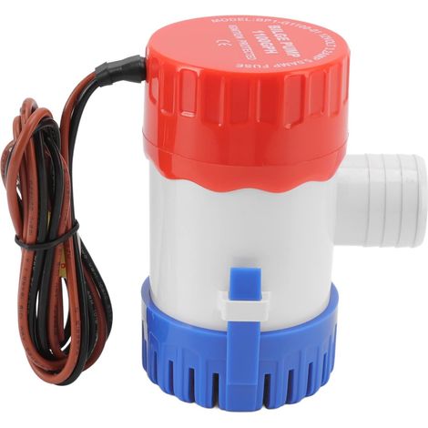 Water Cooled Motor Submersible Marine Water Pump for Pool Spa Boat Bilge Pump (1100GPH 12V),Plastic (1/5)