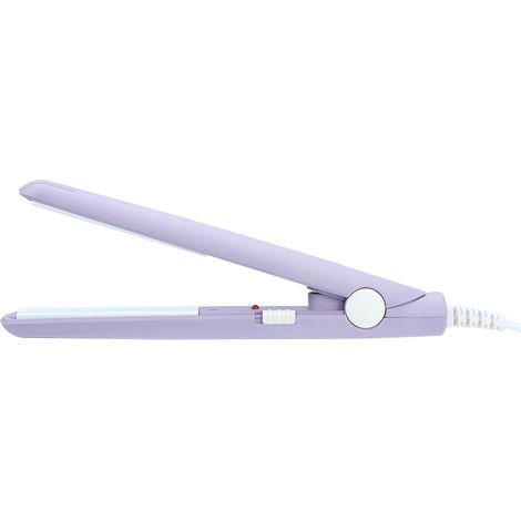 Mini lisseur 2 en 1, plaques en céramique tourmaline, fonction chauffage pour le coiffage, fonctions lissage et bouclage, prise violette standard européenne. (1/5)