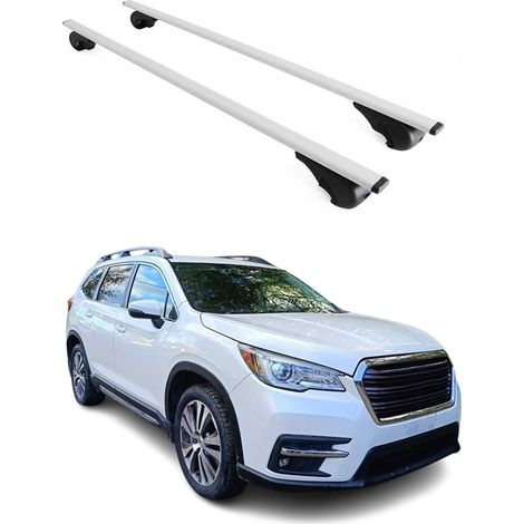 OMAC Dachträger Querträger für Subaru Ascent 2019-2026 – Abschließbar – Max. 75 kg – 2 Stangen Stahl Silber (1/5)