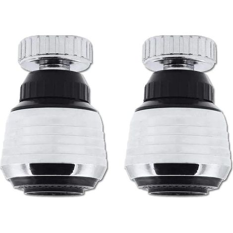 2 Pièces Aérateur de Robinet, 360 Degrés Robinet Rotatif, Filtre Anti Economie Eau pour Cuisine Salle de Bains (1/3)