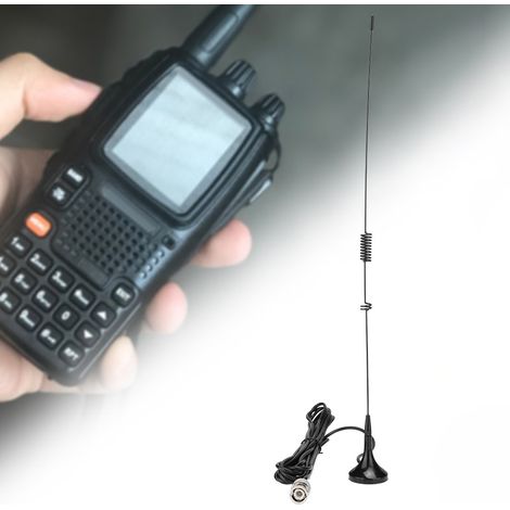 Antenne UV double bande UHF/VHF pour radios portables ICOM YAESU Kenwood BAOFENG, modèle UT-106UV.