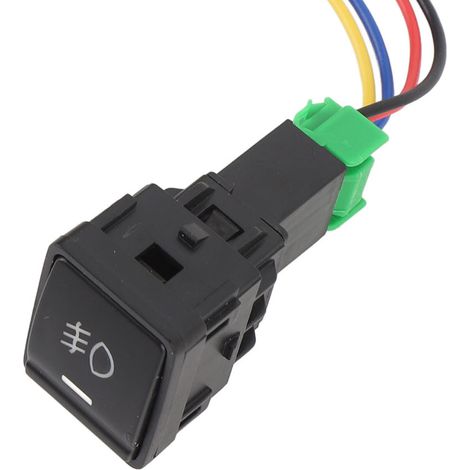 Interrupteur Bouton-Poussoir 12V 4 Pôles avec Indicateur LED, ABS Anti-Choc, pour Feux de Brousse et Barres LED, Kit de Câblage Inclus, Compatible Nissan (1/5)