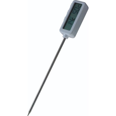 KitchenCraft Termómetro Digital de Sonda para Comida con Temporizador