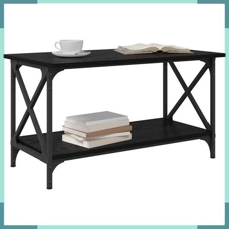 Table basse - 875733 - Chêne noir - Bois d'ingénierie - 80 x 45 x 45.5 cm (1/5)