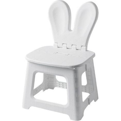 Tbest escabeau pliant Tabouret pliant léger et Portable, escabeau de dessin animé avec poignée de puericulture tapis Lapin M (1/4)