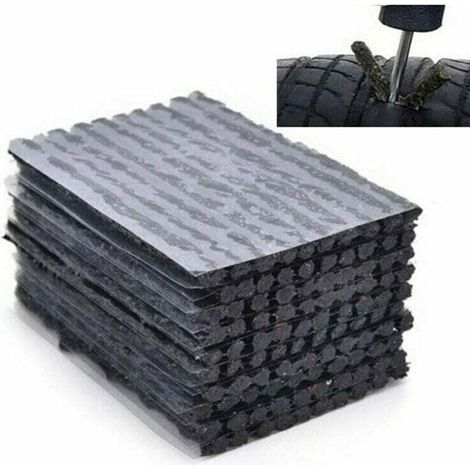 Kit de réparation de crevaison 50 pièces, kit de réparation de crevaison pour pneu en caoutchouc pour réparation d'urgence de crevaison de pneu sans chambre à air, kit de réparation de pneu de voiture (1/3)