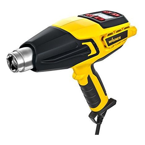 WAGNER Pistolet a air chaud FURNO 750 - max. 630C, 2000 W, Poignee ergonomique incl. buse de projection, buse reflectrice, buse de centrage, buse a jet large, raclette a peinture et affichage LCD (1/4)