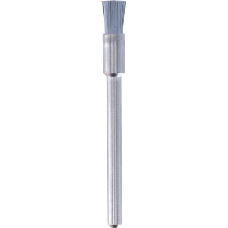 Brosse métallique Dremel 443 - kit d'accessoires pour outil multifonction avec 3 brosses métalliques Ø3,2 mm pour nettoyer et polir l'aluminium, l'or, le laiton, la tôle, l'argent, le cuivre, la fonte
