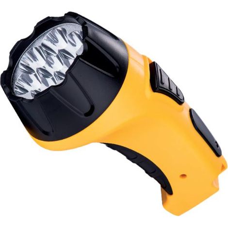 FARETTO PORTATILE CON BATTERIA RICARICABILE E-6630 7LED GIALLO