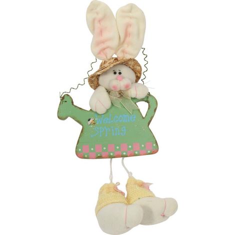 Lapin en peluche en bois à suspendre, 50 cm (1/3)
