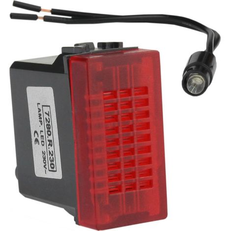 Modulare rote LED-Signallampe 230V-Anzeige (1/2)