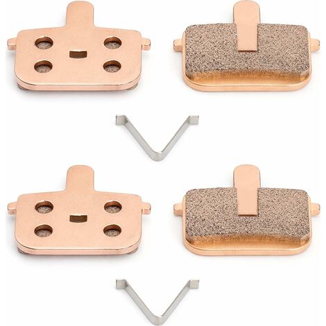 Paires Plaquette Frein Velo en Métal, Plaquettes de Frein à Disque pour Vélo et VTT, Plaquettes Métalliques Résistantes à la Chaleur, pour Vélo Électrique et Trottinette Électrique (1/5)