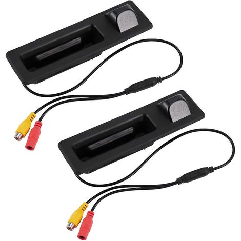 2 cámaras de visión trasera de 170° con manija de maletero para BMW Serie 3 5 X3 F10 F11 F25 F30 1 (1/5)