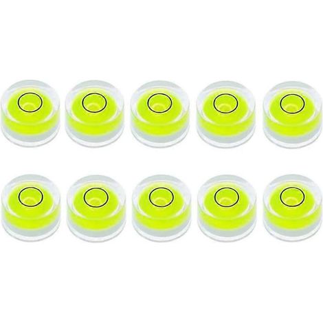 10Pcs Mini Bubble Spirit Level for Leveling Tripod Telescope 10X6mm-- (1/5)