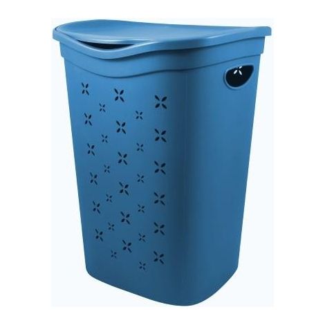 COLORS PORTA BIANCHERIA BLU AVIO DA 55 LT IN PLASTICA RESISTENTE (1/4)