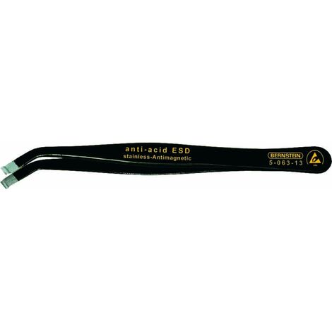 BERNSTEIN Tools for Electronics 5-063-13 SMD-Pinzette 58 SA-ESD Abgerundet 115 mm