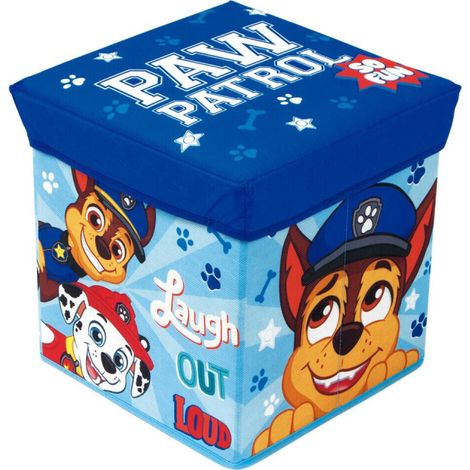Tabouret de rangement cube Pat Patrouille (1/4)