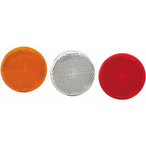 Catadioptre ø 60 rouge auto-adhésif (Lot de 4 )