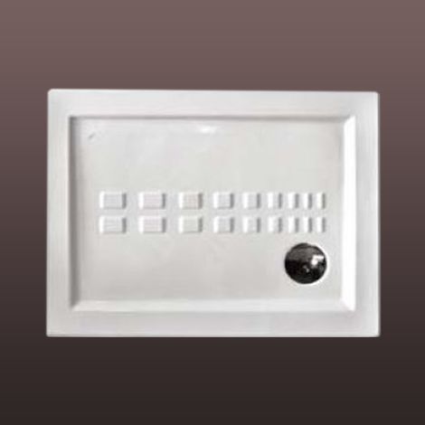 Kiamami Valentina – Receveur de douche traditionnel 70x100 cm – Extra plat en céramique émaillée – Surface antidérapante – Épaisseur 5,5 cm (1/4)