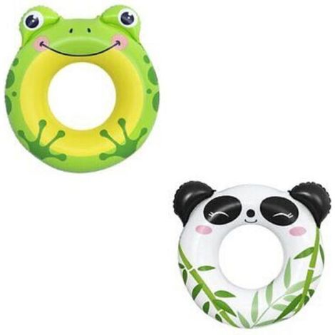 Bouée De Sauvetage Panda/grenouille 79x85cm Bouée Gonflable Enfants 3-6 Ans 36351 (1/5)