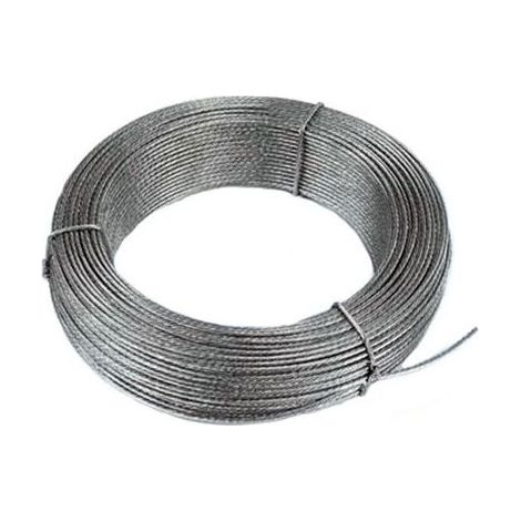 Rouleau de 15 m de câble en acier 2 mm 6 x 7 + 1 cr