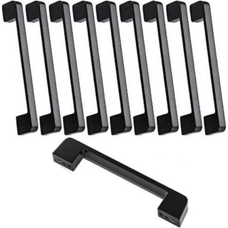 Poignée de meuble 10pcs entraxe 160mm – Alliage de zinc – Pour meubles modernes – Dimensions 168x12x23mm – Vis incluses - 160mm-poign