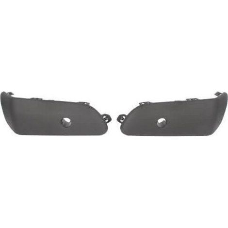 Moulures de pare-choc arrière noires avec trous radars Basic kit Renault Twingo 2 phase 1 2007-2011