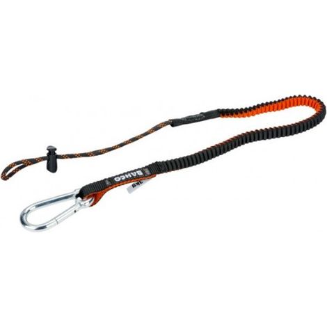 Bahco – Lanière anti-chute avec mousqueton non détachable – Boucle de serrage fixe – Poids max 3 kg – Longueur 1,2 m pour sécurité en hauteur