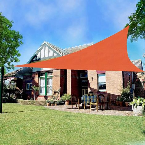 Auvent triangulaire extérieur 333M, abri de pluie pliable pour paysage, adapté à la terrasse/cour/terrasse/jardin/activités de plein air (1/5)