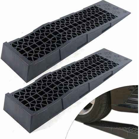 2 rampes de chargement en plastique pour voiture 3 tonnes 3000 kg Convient à la plupart des voitures