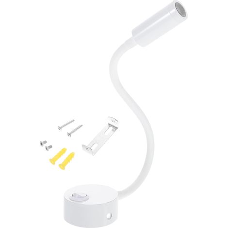 Alipis Lampe de Lecture Lit Chevet à Bras Flexible LED 3W, (1/5)