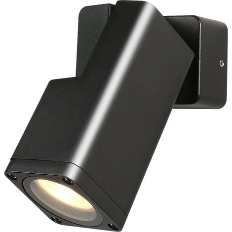 Applique esterna regolabile nera GU10 35W Salvia Candellux