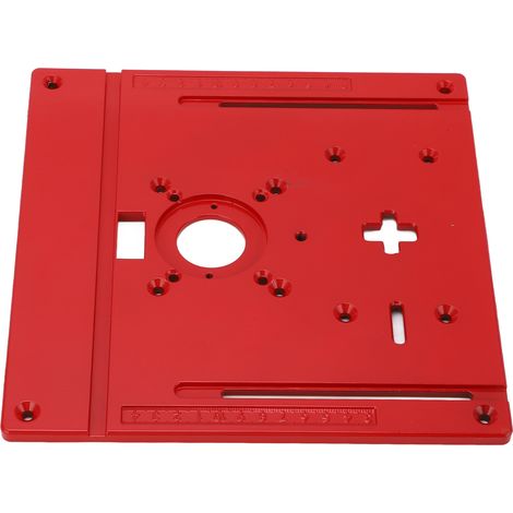 Plaque d'insertion pour table de défonceuse, scie sauteuse en alliage d'aluminium, table de coupe-bordures, scie sauteuse, table de défonceuse (1/5)