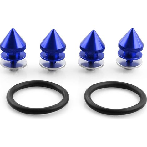 Boucle de kit carrosserie conique, boucle à dégagement rapide pour kit carrosserie, rondelle de renfort pour kit carrosserie - bleue (1/4)
