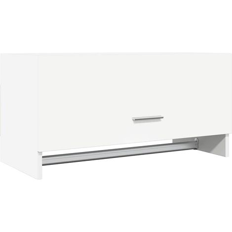 Maison Exclusive - Kleiderschrank Weiß 70x32,5x35 cm Holzwerkstof (1/5)